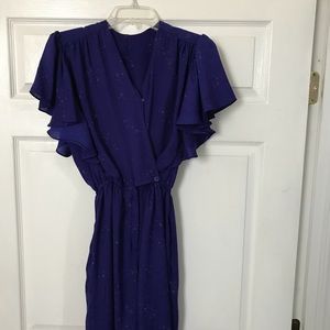 Vintage Dark Purple Blue Romper